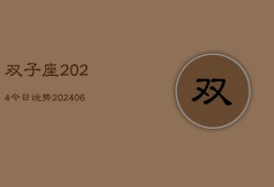 双子座2024今日运势(20240615)